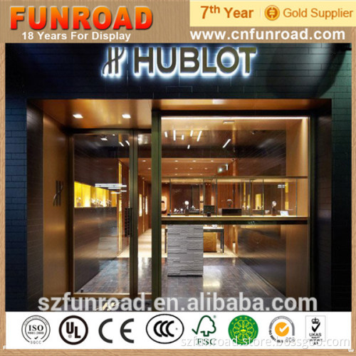 Shopping Mall Modern Wooden Watches Display Case